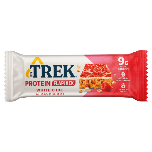 TREK WHITE CHOCOLATE & RASPBERRY PROTEIN FLAPJACK 50G