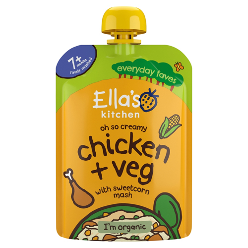 ELLA'S KITCHEN CHICKEN & CORN MASH 130G