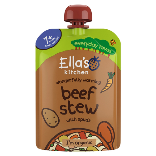 ELLA'S KITCHEN ORGANIC BEEF STEW WITH SPUDS 7+ MONTHS 130G