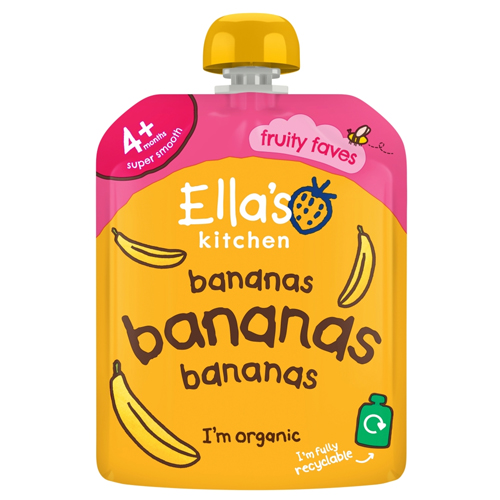 ELLA'S KITCHEN ORGANIC BANANAS FIRST TASTES BABY POUCH 4+ MONTHS 70G