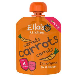 ELLA'S KITCHEN ORGANIC CARROTS FIRST TATES BABY POUCH 4+ MONTHS 70G