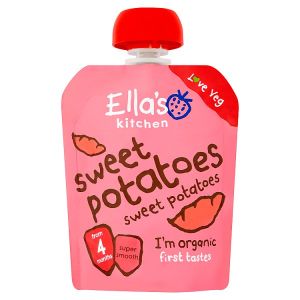 ELLA'S KITCHEN ORGANIC SWEET POTATOES FIRST TASTES BABY POUCH 4+ MONTHS 70G