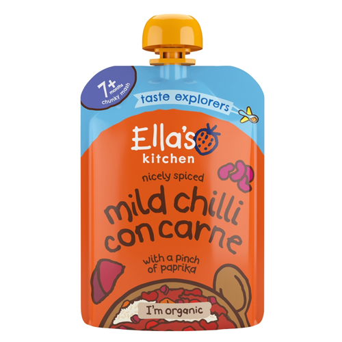 ELLAS KITCHEN ORGANIC MILD CHILLI CON CARNE 7M+ 130G