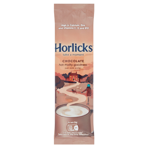 HORLICKS INSTANT CHOCOLATE MALTED STICKS 32G