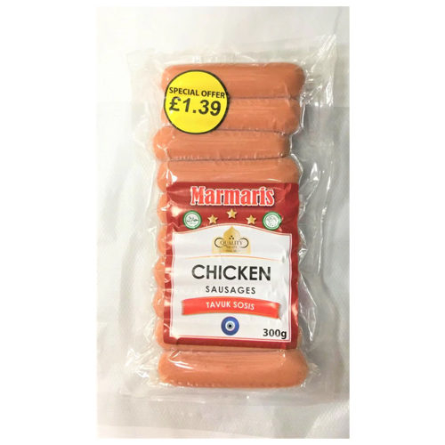 MARMARIS CHICKEN SAUSAGE PMP £2.29 500G