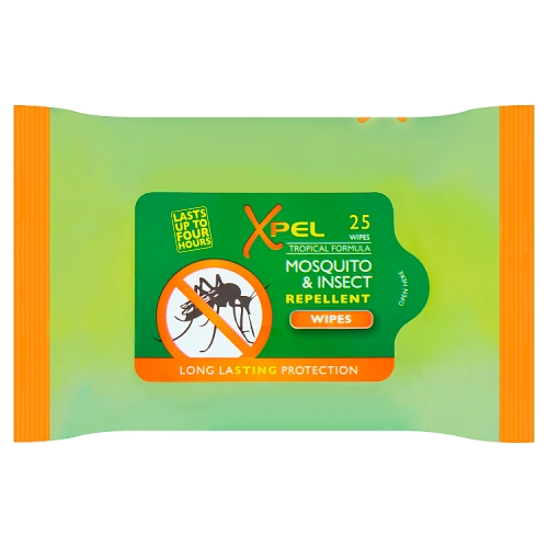 XPEL MOSQUITO REPELLENT WIPES 25S