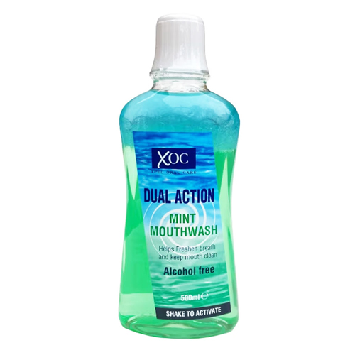 XOC DUAL ACTION MINT MOUTHWASH 500ML