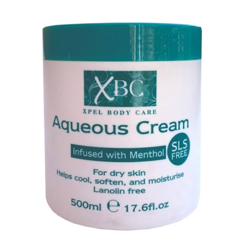 XBC AQUEOUS CREAM JAR MENTHOL SLS FREE JAR 500ML