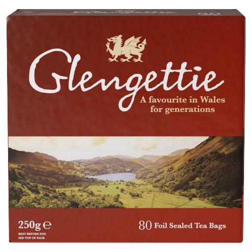 GLENGETTIE 80S FOIL SEALED TEA BAGS 250G
