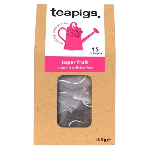 TEAPIGS SUPER FRUIT 15 BIODEGRADABLE TEA TEMPLES 37.5G