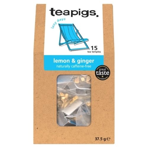 TEAPIGS LEMON & GINGER TEA TEMPLES 15 X 2.5G (37.5G)
