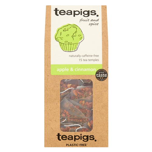 TEAPIGS APPLE & CINNAMON TEA TEMPLES 15 X 2.5G (37.5G)