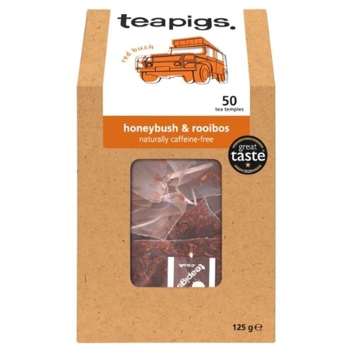 TEAPIGS HONEYBUSH & ROOIBOS TEA TEMPLES 50 X 2.5G (125G)