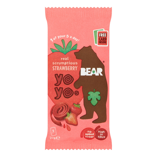 BEAR YOYOS STRAWBERRY 20G