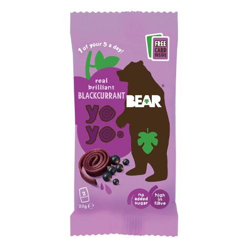 BEAR YOYOS BLACKCURRANT 20G