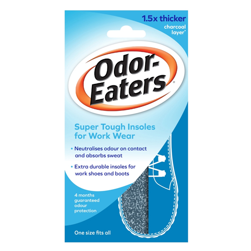 ODOR-EATERS SUPER TOUGH INSOLES FOR WORK WEAR 1S