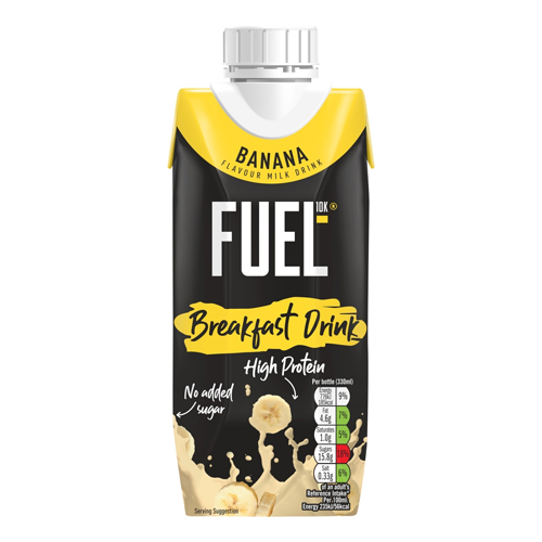 FUEL10K BANANA FLAVOUR MILK BREAKFAST DRINK 330ML