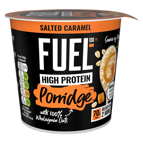 FUEL10K HIGH PROTEIN SALTED CARAMEL PORRIDGE POT 70G