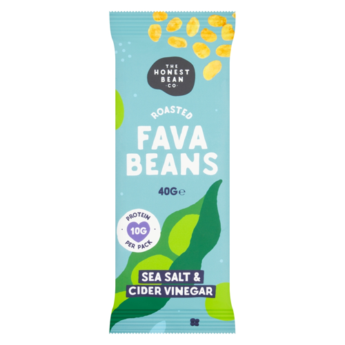 THE HONEST BEAN CO ROASTED FAVA BEAN SEA SALT & CIDER VINEGAR 40G