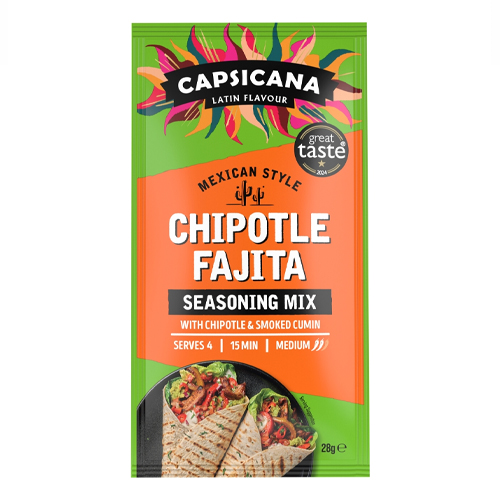 CAPSICANA MEXICAN CHIPOTLE FAJITA SEASONING MIX 28G