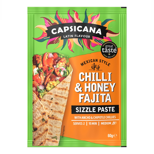 CAPSICANA MEXICAN FAJITA CHILLI & HONEY PASTE 60G