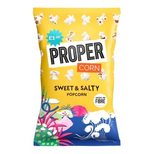 PROPER CORN SWEET & SALTY PMP £1.25 60G