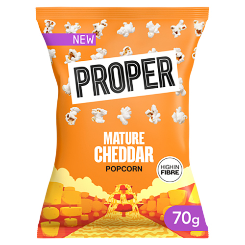 PROPERCORN MATURE CHEDDAR POPCORN 70G