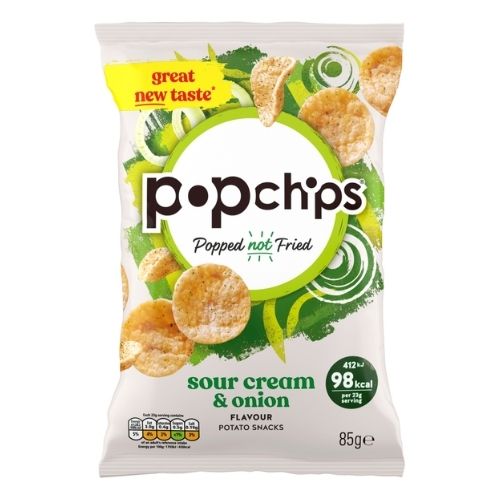 POPCHIPS SOUR CREAM & ONION SHARING CRISPS 85G