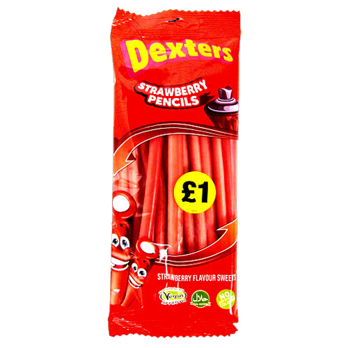 DEXTERS STRAWBERRY PENCILS PMP £1.00 160G