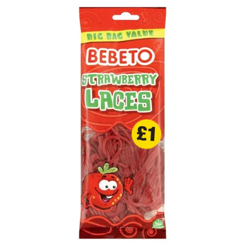DEXTERS STRAWBERRY LACES PMP £1.00 160G