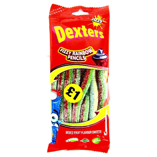 DEXTERS FIZZY RAINBOW PENCILS PMP £1.00 160G