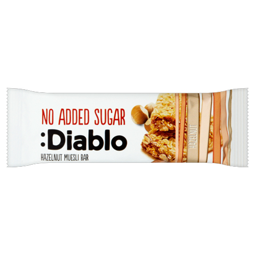 DIABLO NAS HAZELNUT MUESLI BAR 30G