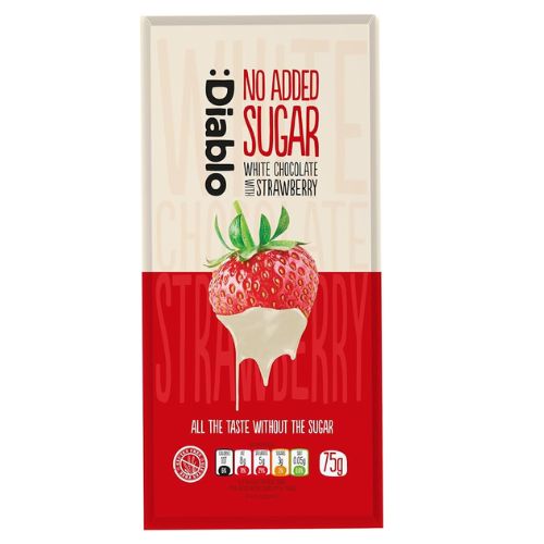 DIABLO NAS WHITE CHOCOLATE WITH STRAWBERRY 75G