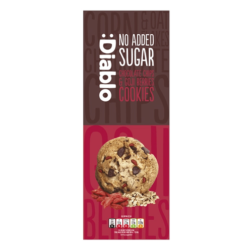 DIABLO NAS CHOCOLATE CHIP & GOJI BERRY COOKIES 135G