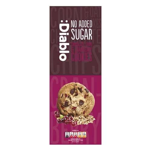 DIABLO NAS CHOCOLATE CHIP & CRANBERRY COOKIES 135G