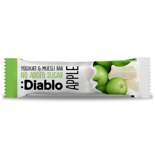 DIABLO NAS YOGHURT COATED APPLE MUESLI BAR 30G