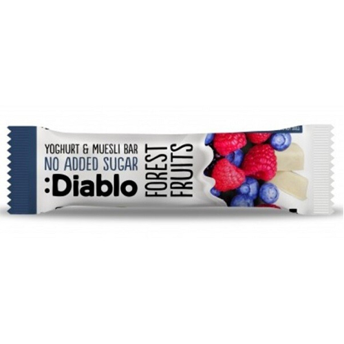 DIABLO NAS YOGHURT COATED FOREST FRUIT MUESLI BAR 30G