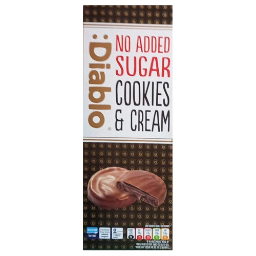 DIABLO NAS COOKIES & CREAM WITH DARK CHOCOLATE FILLING 128G