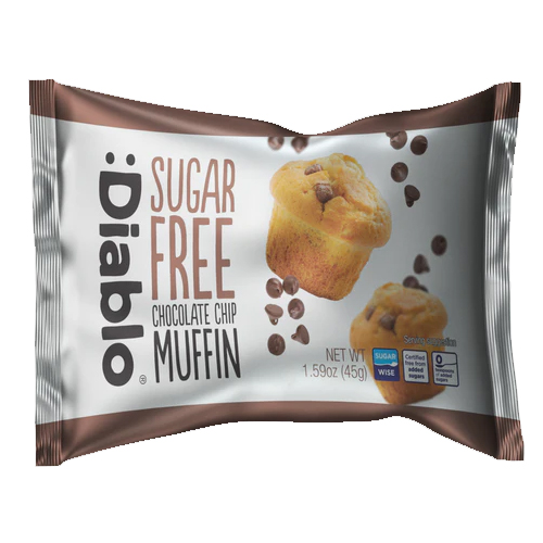 DIABLO SUGAR FREE SINGLE CHOCOLATE CHIP MUFFIN 45G