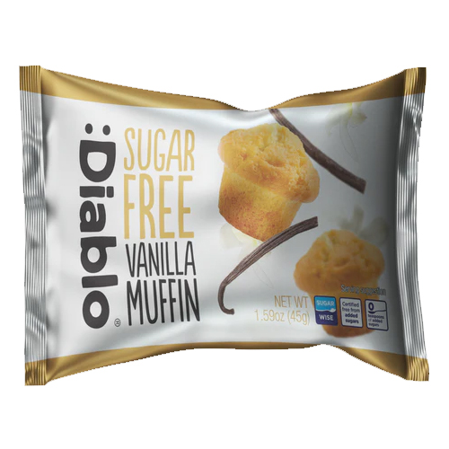 DIABLO SUGAR FREE SINGLE VANILLA MUFFIN 45G