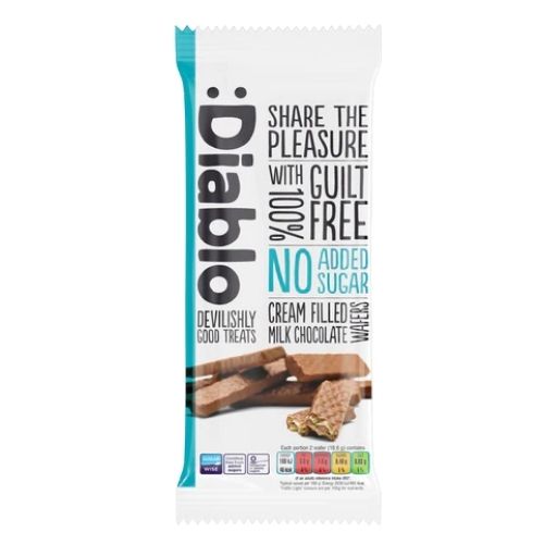 DIABLO NAS MILK CHOCOLATE COATED WAFER 150G