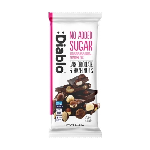 DIABLO DARK CHOCOLATE WITH HAZELNUT 85G