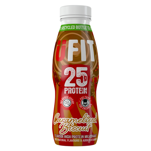 UFIT CARAMELISED BISENIT FLAVOUR HIGH PROTEIN MILKSHAKE 330ML