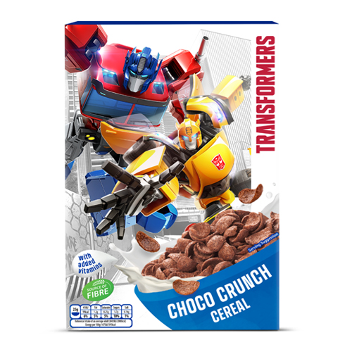 TRANSFORMERS CHOCO CRUNCH CEREAL WITH VITAMINS 375G