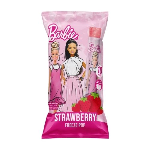 BARBIE STRAWBERRY FREEZE POPS 10PK 50ML