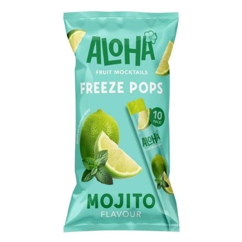 ALOHA MOCKTAIL MOJITO FREEZE POPS 10PK 50ML