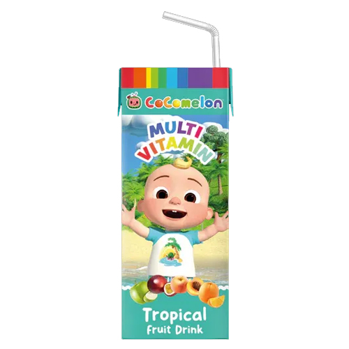 COCOMELON MULTI-VITAMIN TROPICAL FRUIT TETRA DRINK 200ML