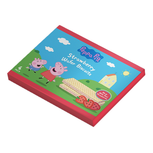 PEPPA PIG STRAWBERRY WAFERS 4PK 25G