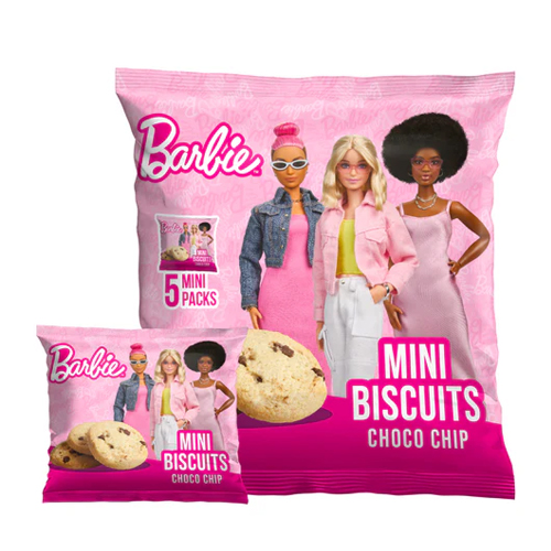 BARBIE CHOCO CHIP MINI BISCUITS 5PK 20G