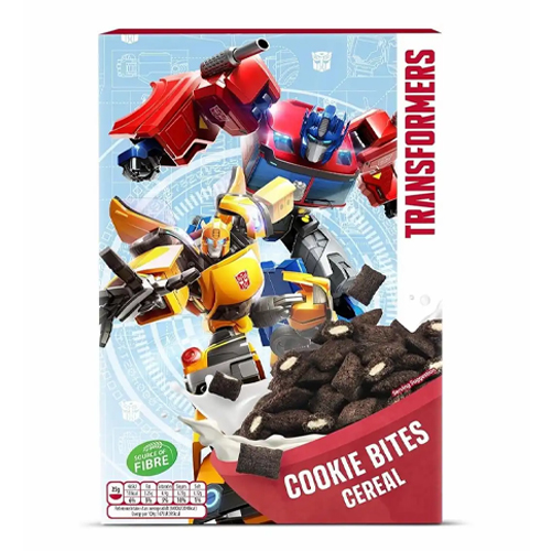TRANSFORMERS COOKIE BITES WITH VITAMINS CEREAL 375G